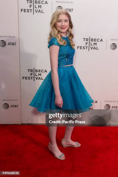 Violet Young attends premiere of Genius: Picasso during Tribeca Film Festival at BMCC.