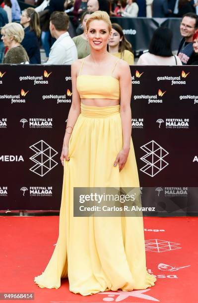 Maggie Civantos attends the 21th Malaga Film Festival closing ceremony at the Cervantes Teather on April 21, 2018 in Malaga, Spain.