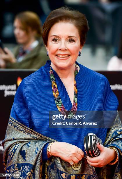 Monica Randall attends the 21th Malaga Film Festival closing ceremony at the Cervantes Teather on April 21, 2018 in Malaga, Spain.