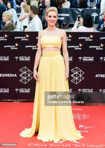 Maggie Civantos attends the 21th Malaga Film Festival closing ceremony at the Cervantes Teather on April 21, 2018 in Malaga, Spain.