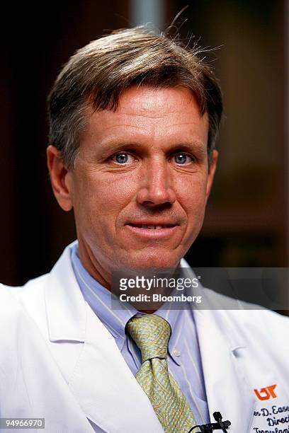 James Eason, chief of transplantation at Methodist University Hospital, poses in the hospital's transplant ward in Memphis, Tennessee, U.S., on...
