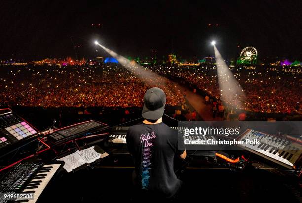 Kygo performs onstage during the 2018 Coachella Valley Music And Arts Festival at the Empire Polo Field on April 20, 2018 in Indio, California.