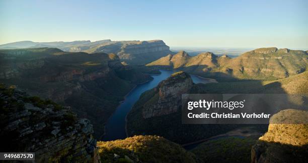 blyde river canyon and reservoir blyderivierspoort dam, mpumalanga, south africa - blyde river canyon stock pictures, royalty-free photos & images