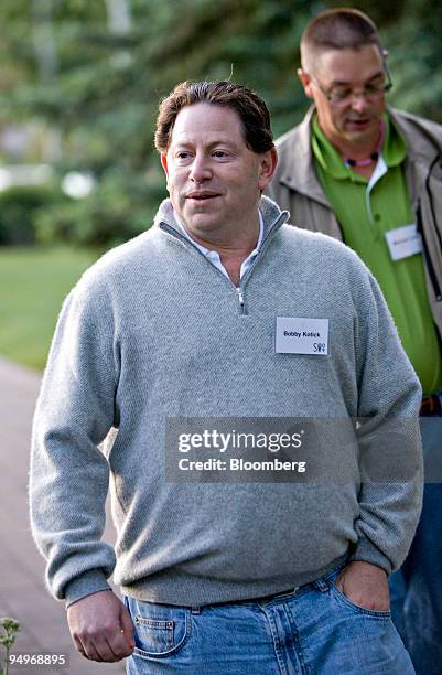 Robert Kotick, president and chief executive officer of Activision Blizzard Inc., arrives for a session during the Allen & Co. Media and Technology...