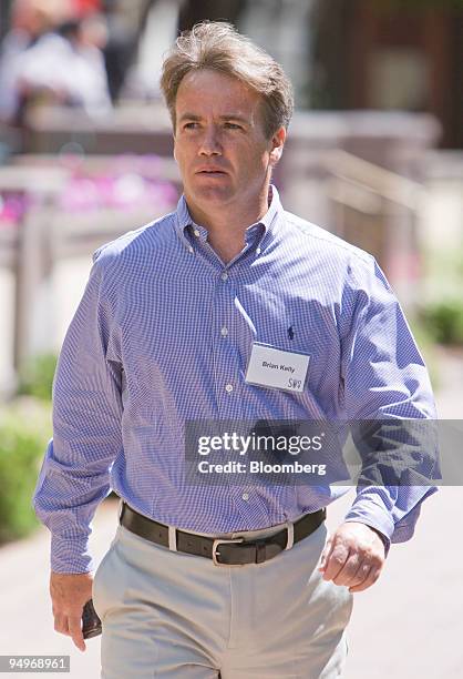 Brian Kelly, co-chairman of Activision Blizzard Inc., walks during the Allen & Co. Media and Technology Conference in Sun Valley, Idaho, U.S., on...