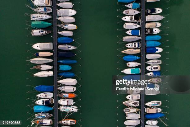 sailboats in the harbour, lake constance, kreuzlingen, thurgau, switzerland - kreuzlingen district stock pictures, royalty-free photos & images