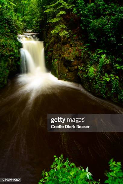 geroldsauer wasserfall, waterfall, schwarzwald, baden-baden, baden-wuerttemberg, germany - wasserfall stock pictures, royalty-free photos & images