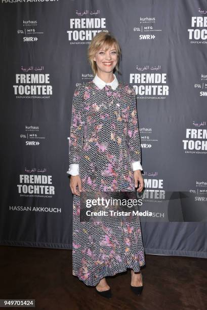 Heike Makatsch during the premiere 'Fremde Tochter' at Babylon on April 21, 2018 in Berlin, Germany.