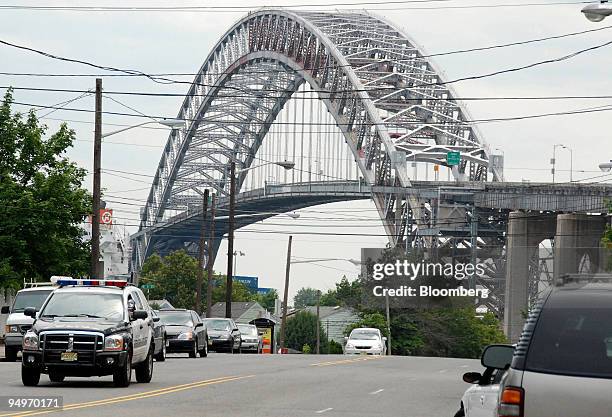 The Bayonne Bridge spans the Kill Van Kull between Staten Island and the city of Bayonne in Bayonne, New Jersey, U.S. On July 11, 2009. The waterway...