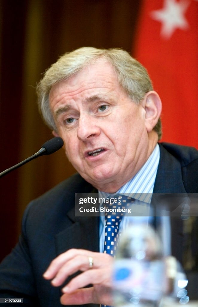 Simon Crean, Australia's trade minister, speaks during a new