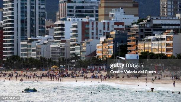 a view from ipanema edge - valeria del cueto stock pictures, royalty-free photos & images