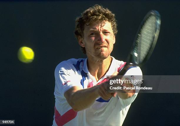 Miloslav Mecir of Czechoslovakia in action during the Australian Open at Flinders Park in Melbourne, Australia. \ Mandatory Credit: Pascal Rondeau...