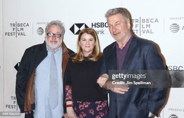 Actor Tom Hulce, Mare Winningham and Alec Baldwin attend the premiere of "The Seagull" during the 2018 Tribeca Film Festival at BMCC Tribeca PAC on...