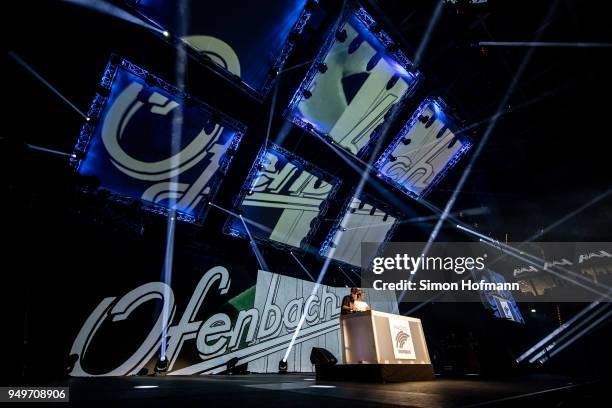 Ofenbach performs during the Radio Regenbogen 30th Anniversary Celebration at SAP Arena Mannheim on April 21, 2018 in Mannheim, Germany.