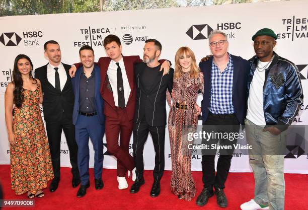 Shunori Ramanathan, Matt Stevens, Peter Nickowitz, Ansel Elgort, Bill Oliver, Suki Watterhouse, Randi Manis, and Souleymane Sy Savane attends a...