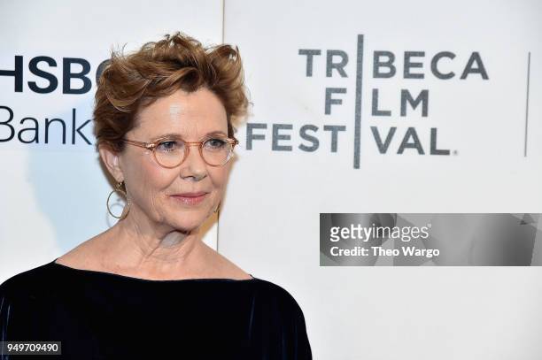 Annette Bening attends "The Seagull" premiere during the 2018 Tribeca Film Festival at BMCC Tribeca PAC on April 21, 2018 in New York City.