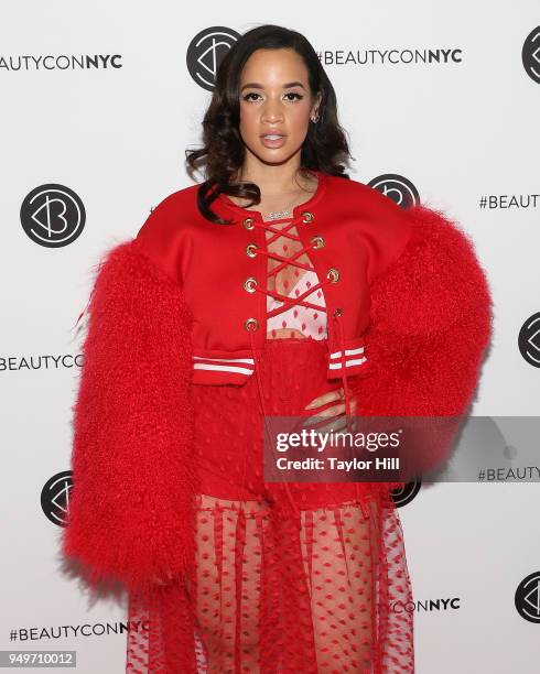 Dascha Polanco attends the 2018 Beautycon NYC at The Jacob K. Javits Convention Center on April 21, 2018 in New York City.