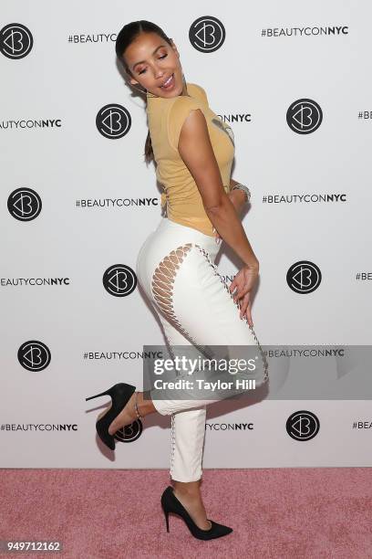 Julissa Bermudez attends the 2018 Beautycon NYC at The Jacob K. Javits Convention Center on April 21, 2018 in New York City.