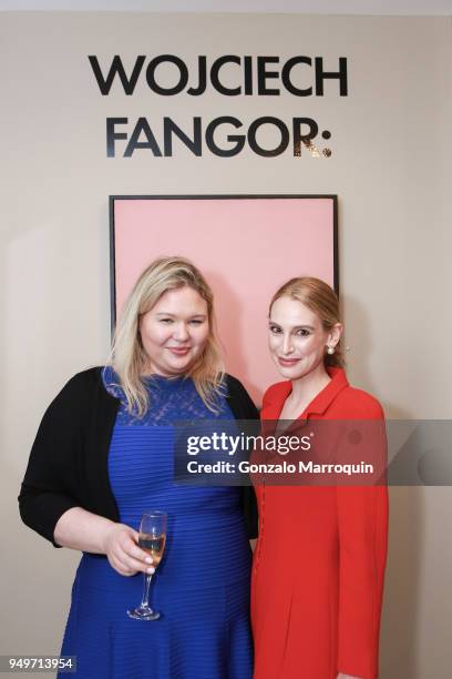 Julia Jackson and Kate Robinson attend WOJCIECH FANGOR: The Early 1960s at Heather James Fine Art on April 19, 2018 in New York City. Julia...