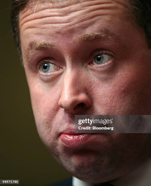 Alan Joyce, chief executive officer of Qantas Airways Ltd., speaks during an interview in Sydney, Australia, on Wednesday, Aug. 19, 2009. Joyce said...