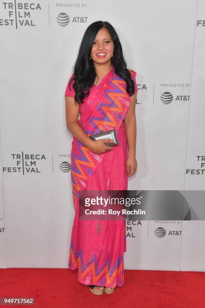 Pratima Sherpa attends the Shorts Program: A Mountain to Climb during the 2018 Tribeca Film Festival at Regal Battery Park 11 on April 21, 2018 in...