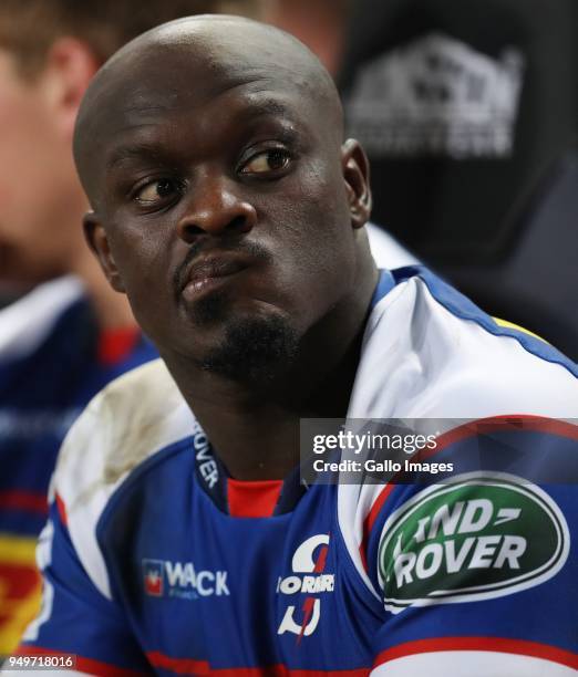 Raymond Rhule of The DHL Stormers during the Super Rugby match between Cell C Sharks and DHL Stormers at Jonsson Kings Park on April 21, 2018 in...