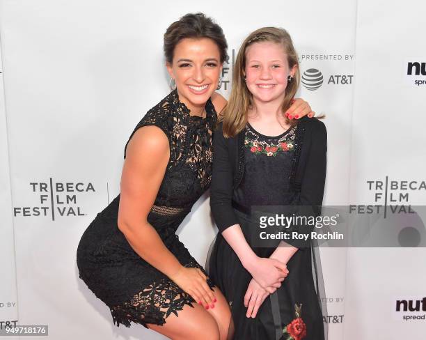 Victoria Arlen and Hayley Wright attend the Shorts Program: Locked in during the 2018 Tribeca Film Festival at Regal Battery Park 11 on April 21,...