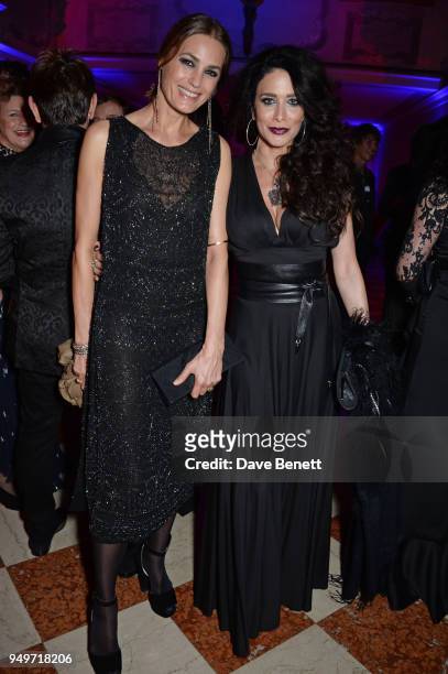 Yasmin Le Bon and Randi Ingerman attend a party to celebrate Nefer Suvio's birthday hosted by The Count and Countess Francesco & Chiara Dona Dalle...
