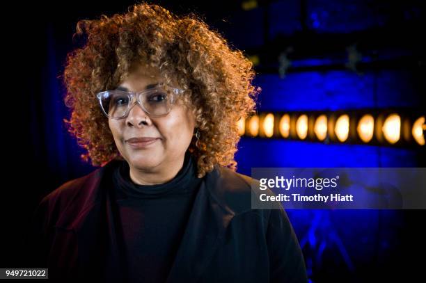 Director Julie Dash poses for a portrait at the Roger Ebert Film Festival on Day four at the Virginia Theatre on April 21, 2018 in Champaign,...