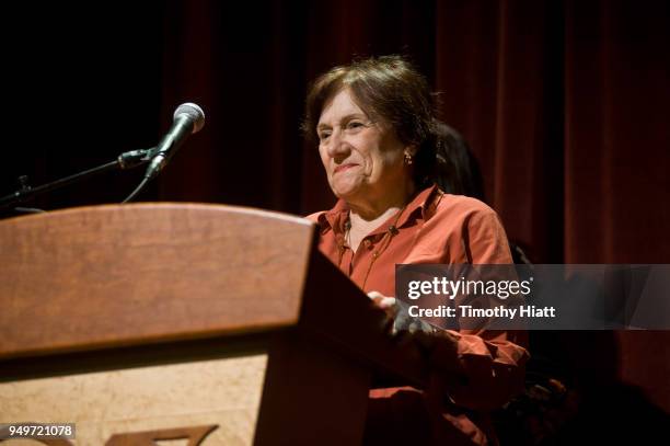 Director Martha Coolidge attends the Roger Ebert Film Festival on Day four at the Virginia Theatre on April 21, 2018 in Champaign, Illinois.