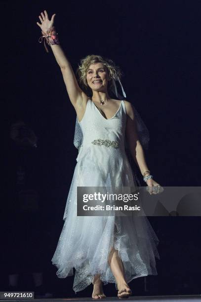 Clare Bowen performs at Nashville in Concert at The O2 Arena on April 21, 2018 in London, England.