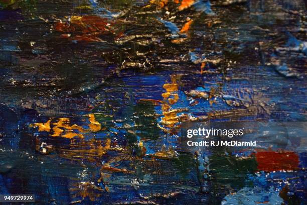 zooming in on a painting - mixed media on canvas stock pictures, royalty-free photos & images