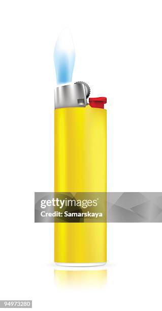 cigarette lighter - lighter flame stock illustrations