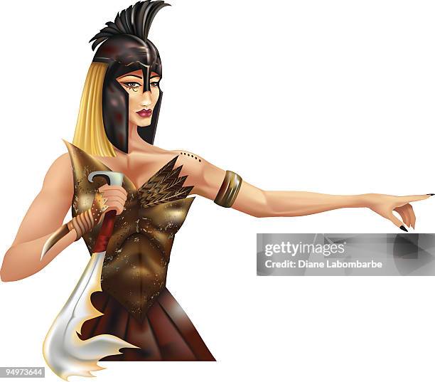 amazon warrior - peruvian amazon stock illustrations