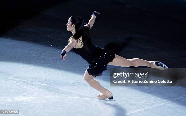 Silvia Fontana performs during the Ice Christmas Gala held at Mediolanum Forum on December 20, 2009 in Milan, Italy.