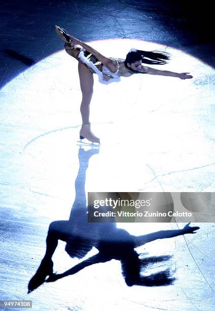 Silvia Fontana performs during the Ice Christmas Gala held at Mediolanum Forum on December 20, 2009 in Milan, Italy.