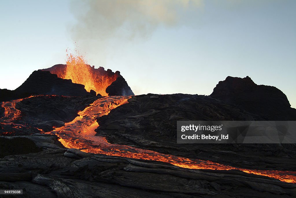 Volcano eruption