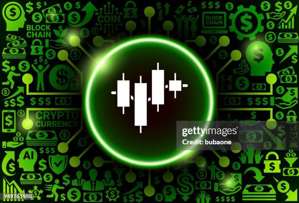 input and output chart icon on money and cryptocurrency background - input output stock illustrations