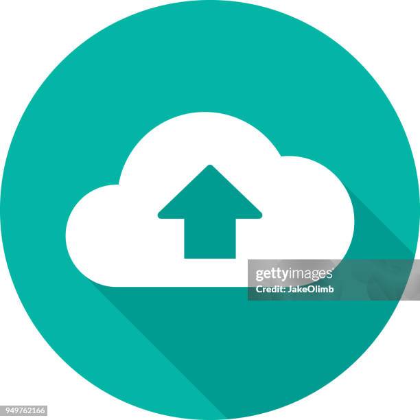 illustrations, cliparts, dessins animés et icônes de nuage upload icon silhouette 2 - forme bidimensionnelle