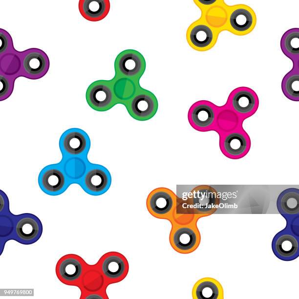 toy spinner pattern - fidget spinner stock illustrations