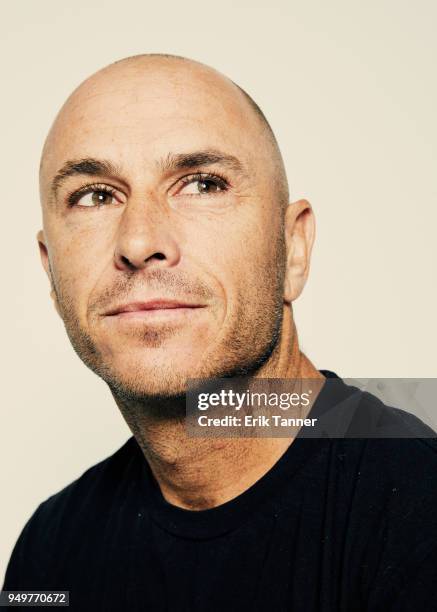 Shane Dorian of the film Momentum Generation poses for a portrait during the 2018 Tribeca Film Festival at Spring Studio on April 21, 2018 in New...