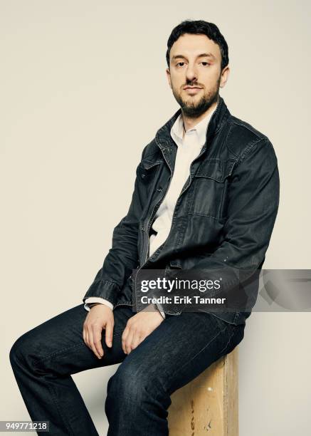 Director Michael Zimablist of the film Momentum Generation poses for a portrait during the 2018 Tribeca Film Festival at Spring Studio on April 21,...