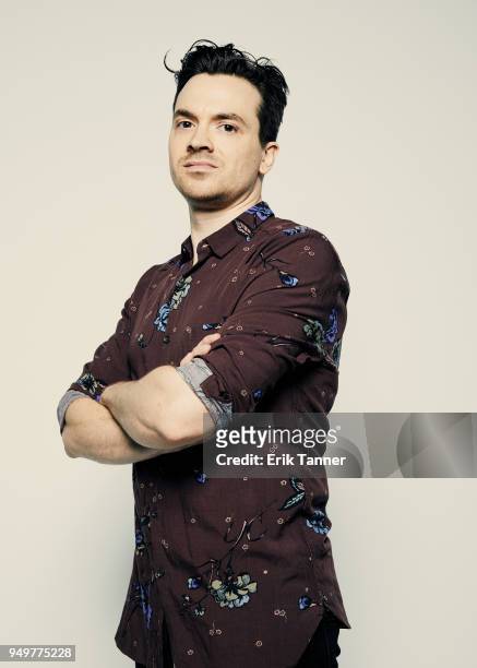 Justin P. Lange of the film The Dark poses for a portrait during the 2018 Tribeca Film Festival at Spring Studio on April 21, 2018 in New York City.
