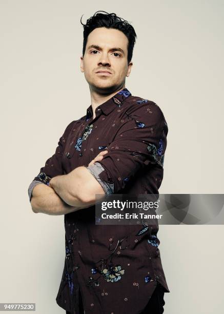 Justin P. Lange of the film The Dark poses for a portrait during the 2018 Tribeca Film Festival at Spring Studio on April 21, 2018 in New York City.