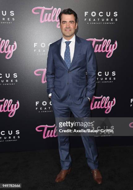 Actor Ron Livingston arrives at the Los Angeles premiere of Focus Features' 'Tully' at Regal LA Live Stadium 14 on April 18, 2018 in Los Angeles,...