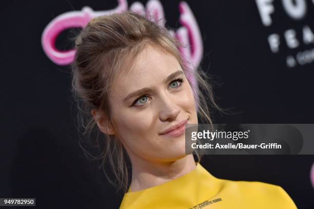 Actress Mackenzie Davis arrives at the Los Angeles premiere of Focus Features' 'Tully' at Regal LA Live Stadium 14 on April 18, 2018 in Los Angeles,...