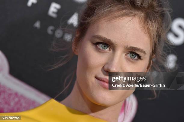 Actress Mackenzie Davis arrives at the Los Angeles premiere of Focus Features' 'Tully' at Regal LA Live Stadium 14 on April 18, 2018 in Los Angeles,...