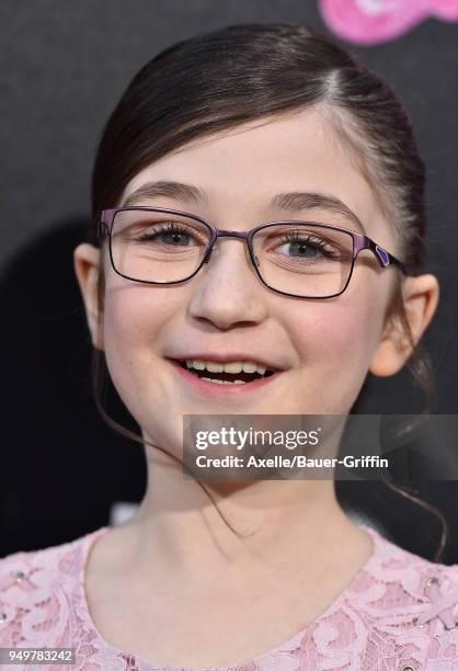 Actress Lia Frankland arrives at the Los Angeles premiere of Focus Features' 'Tully' at Regal LA Live Stadium 14 on April 18, 2018 in Los Angeles,...