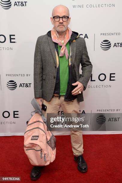 Michael Stipe attends a screening of "State Like Sleep" during the 2018 Tribeca Film Festival at SVA Theatre on April 21, 2018 in New York City.