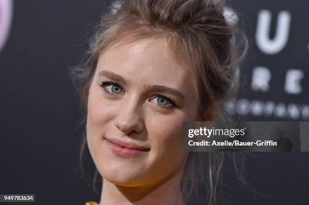 Actress Mackenzie Davis arrives at the Los Angeles premiere of Focus Features' 'Tully' at Regal LA Live Stadium 14 on April 18, 2018 in Los Angeles,...